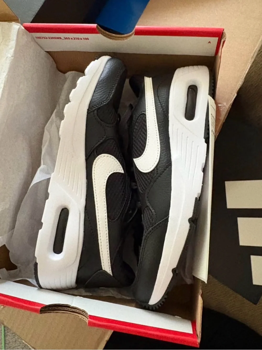 Nike Air Kids Black and White Sneakers